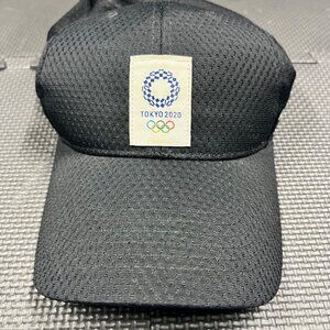 Tokyo 2020 Official Licensed Black Mesh Baseball Cap Adjustable Unisex Lightweig